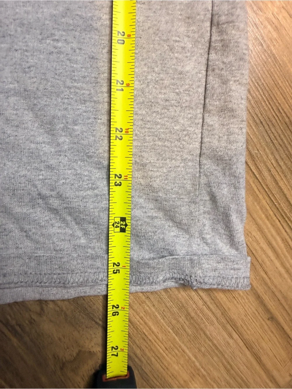 Champion Gray Tee with Navy & Red Crest Logo - Picture 3 of 3